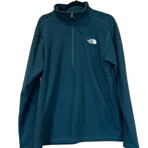 NWOT The North Face 1/4 zip pullover mens size large dark green